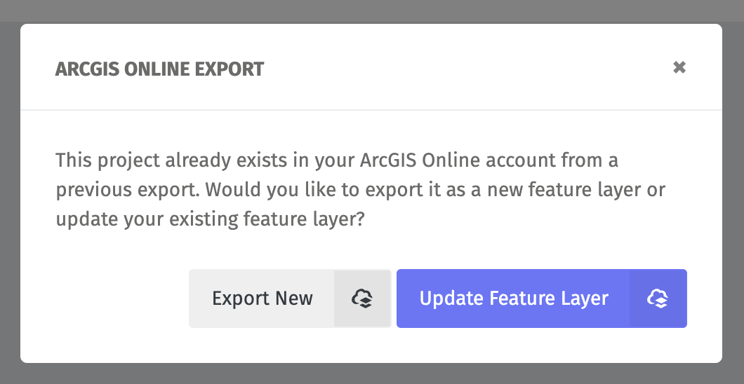 ARCGIS ONLINE EXPORT